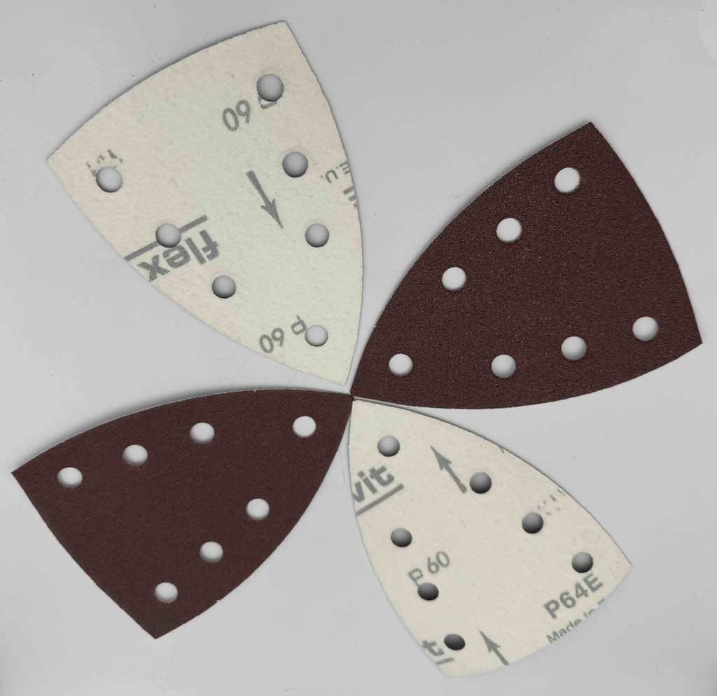 AKRUSZ ŚCIERNY, SZLIFIERSKI SELFGRIP 100X150MM GR60 6+1 HOLES FLEXOVIT P64E