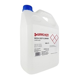 [WAR-WOD-DEST-5L] WODA DESTYLOWANA - czysta do analiz -5l.