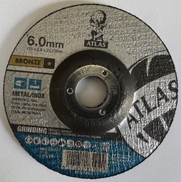 [SGB-ATL-T-125-6,0-22-A24R-BF27] Tarcza do metalu 125X6X22.23MM - ATLAS BRONZE - stal czarna i nierdzewna